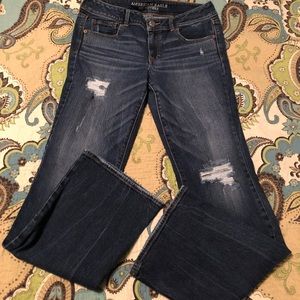 American Eagle dark wash, Kick boot jeans